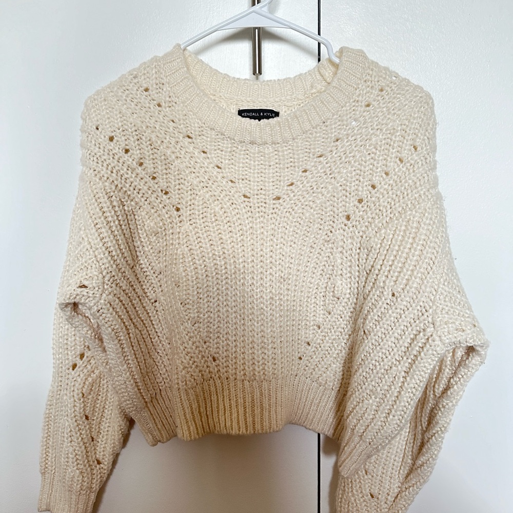 Kendall & Kylie Sweater, Size S, Ivory - Barely Used